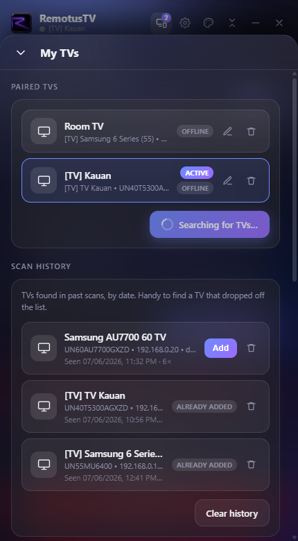 Your TVs